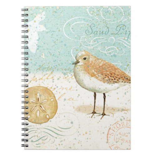 Vintage French Sand Piper Notebook