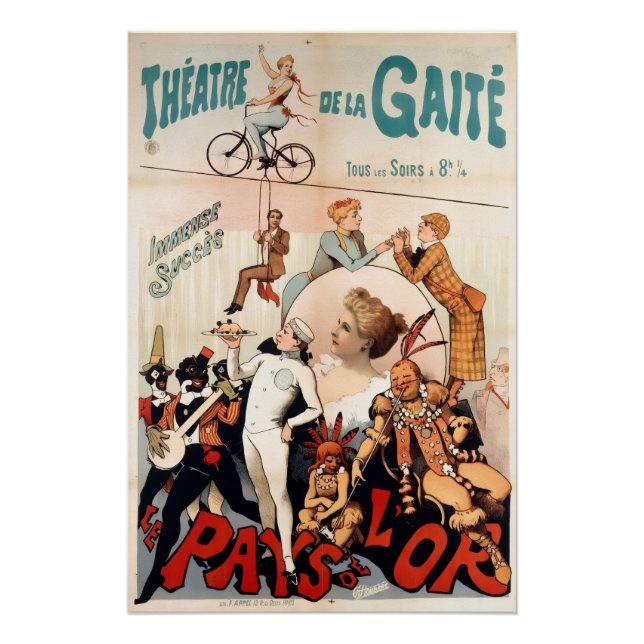 Vintage French Theatre poster (Front)