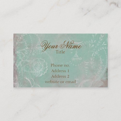 Vintage French Toile Custom Business Cards