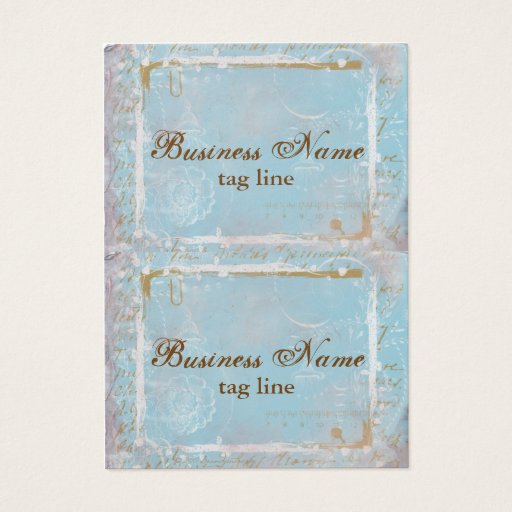 Customizable Vintage French Toile Elegant Mini Card Tags Business Cards