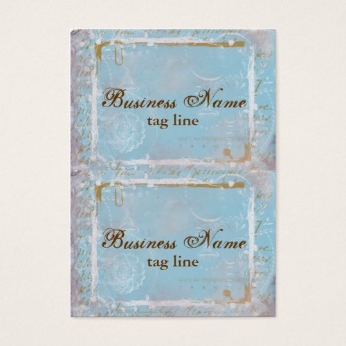 Vintage French Toile Elegant Mini Card Tags 2 Business Cards
