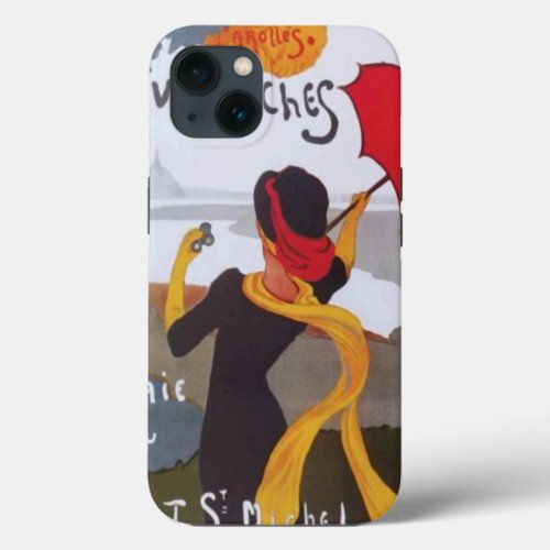 Vintage French Travel Ad 1910 iPhone 13 Case