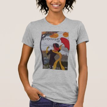 Vintage French Travel Ad 1910 Heather Grey T-shirt by hizli_art at Zazzle