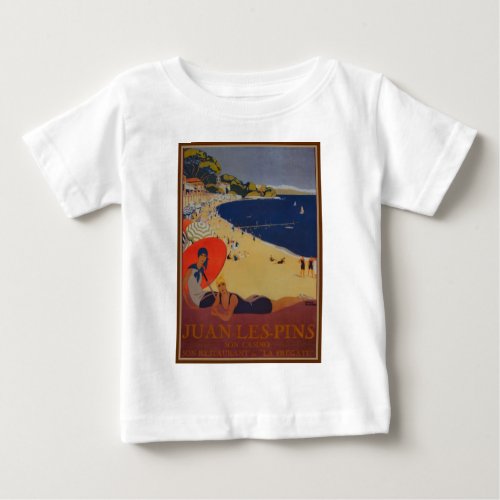 Vintage French Travel Advertisement Baby T_Shirt