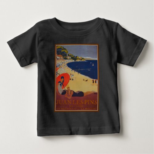 Vintage French Travel Advertisement Baby T_Shirt