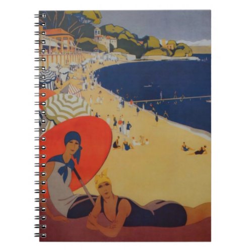 Vintage French Travel Advertisement Notebook