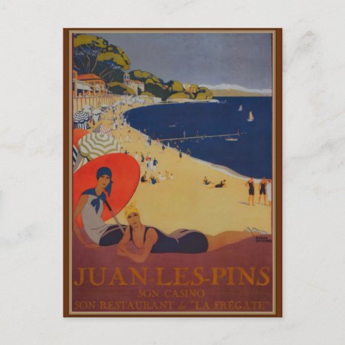 Vintage French Travel Advertisement Postcard