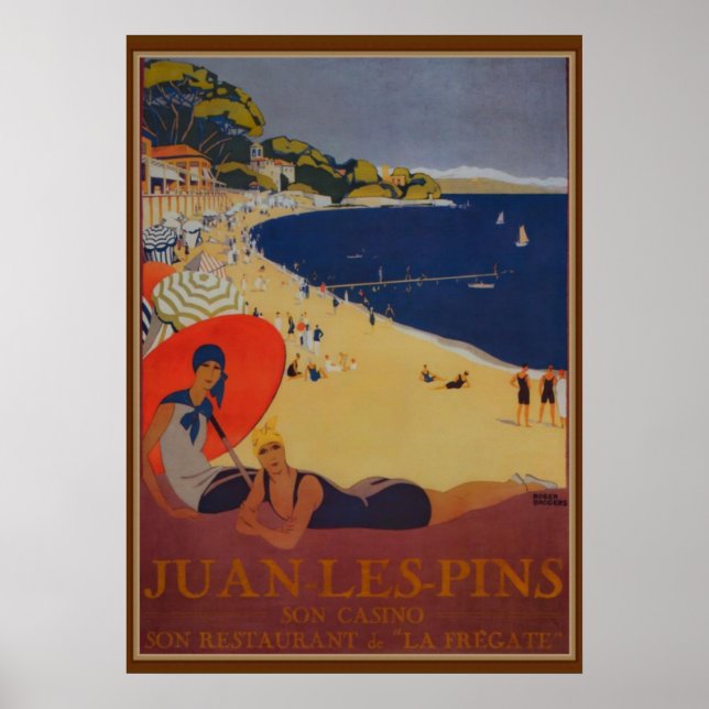 Vintage French Travel Advertisement Poster (Front)