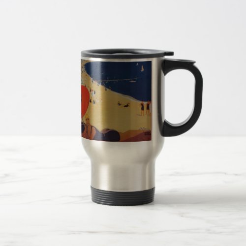 Vintage French Travel Advertisement Travel Mug