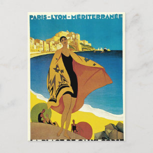 Vintage French Travel Holiday Postcard