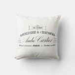 Vintage French Typography Cushion at Zazzle