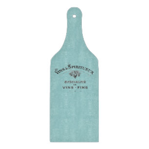 Vintage French Wine Ad Paddle Cutting Board
