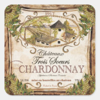 Vintage French Wine Label