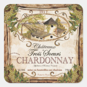 Vintage French Wine Label