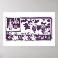 Vintage French Wine Label | Rustic Vineyard