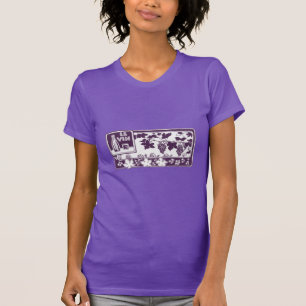 Vintage French Wine Label Rustic Vineyard T-Shirt