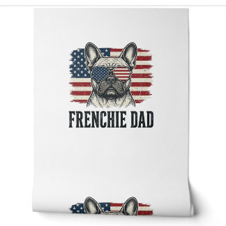 Vintage Frenchie Dad Patriotic Bulldog Shirt_1 Wallpaper