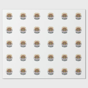 Vintage Frenchie Dog Lover Girl Shirt Design Wrapping Paper