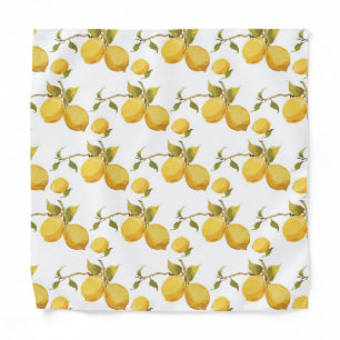 Vintage Fresh Lemons: Simplistic Design Bandana