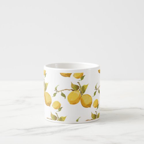 Vintage Fresh Lemons Simplistic Design Espresso Cup