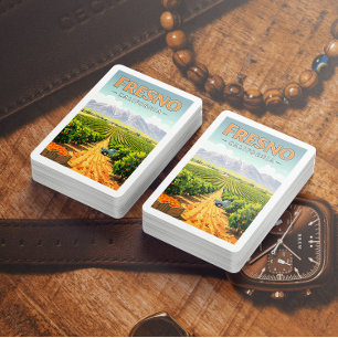 Vintage Fresno California Poker Cards