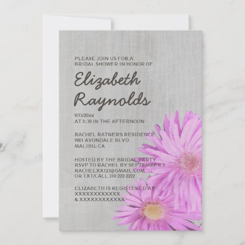 Vintage Frikart's Aster Bridal Shower Invitations