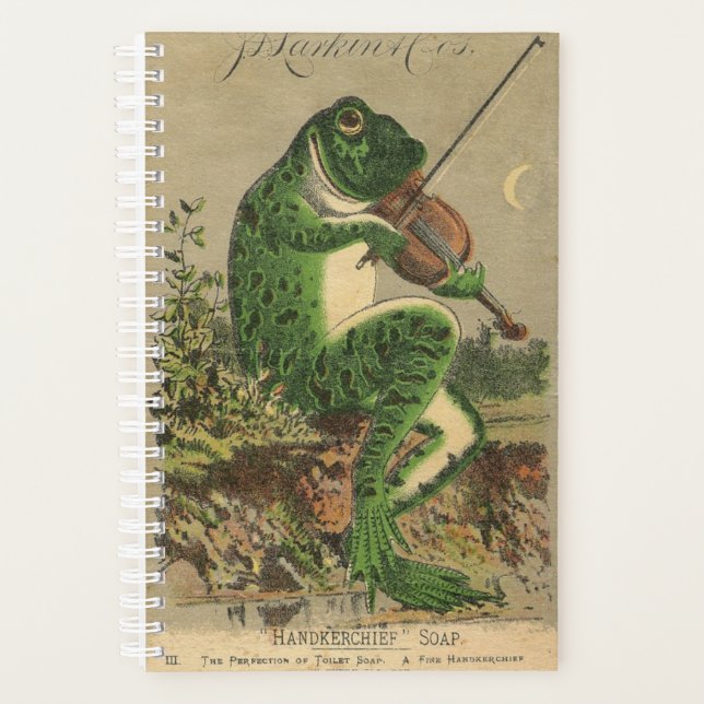 Vintage Frog Advertisement Planner (Front)
