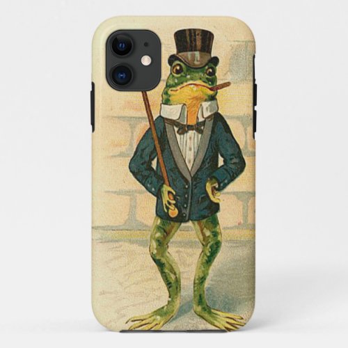 Vintage Frog iPhone 11 Case
