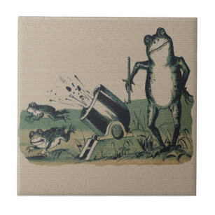 Vintage Frog Decorative Ceramic Tiles | Zazzle