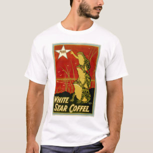 Vintage frog coffee advert shirt