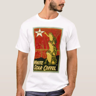 Vintage frog coffee advert shirt