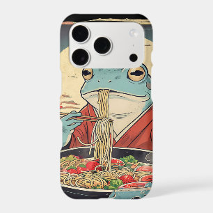 Vintage Frog Eating for Ramen Fans iPhone 17 Pro Case