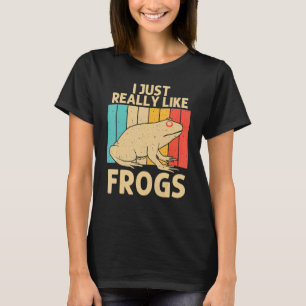 Vintage Frog For Men Women Kids Cute Frog Toad 2 T-Shirt