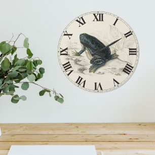 Vintage Frog Large Clock