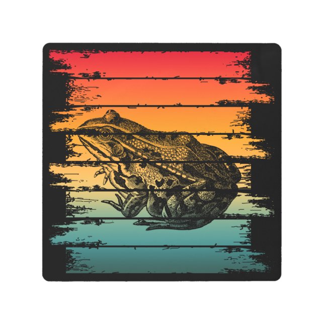 VINTAGE FROG METAL PRINT (Front)