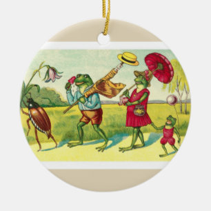 Vintage Frog No. 2 Ceramic Ornament