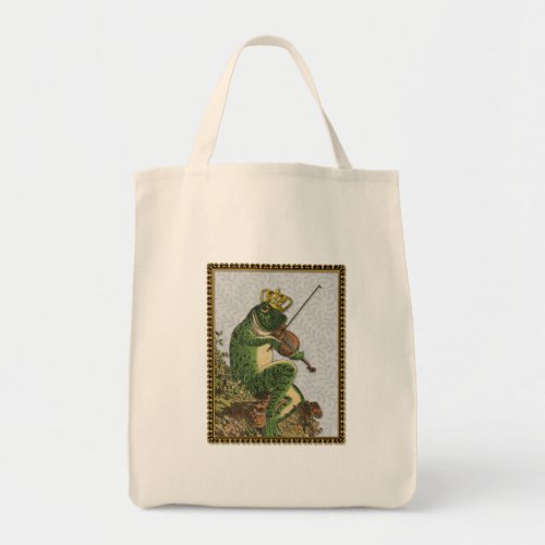 Vintage Frog Prince Charming Tote Bag