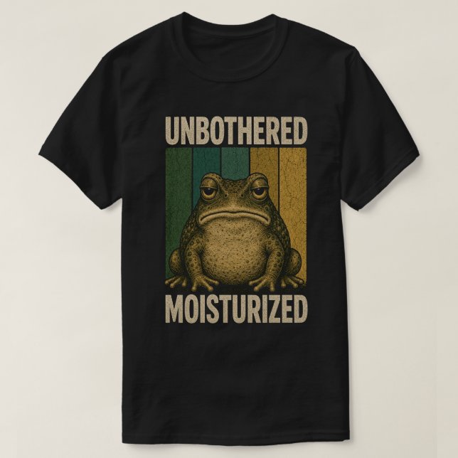 Vintage Frog Retro Aesthetic Design T-Shirt (Design Front)