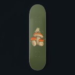 Vintage Frog With Mushrooms Cottagecore Skateboard<br><div class="desc">Step into a whimsical world with our Vintage Frog With Mushrooms collection! Inspired by the charm of vintage illustrations, this collection features delightful frog and mushroom designs that evoke a sense of nostalgia and magic. Each item showcases the unique and captivating beauty of nature. Bring a touch of vintage enchantment...</div>