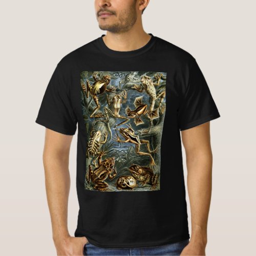 Vintage Frogs and Toads Batrachia by Ernst Haeckel T_Shirt