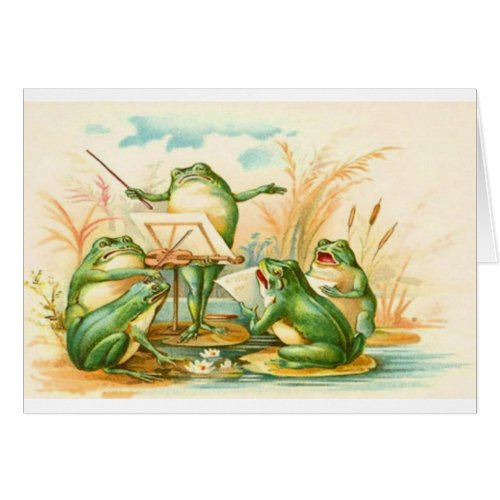 Vintage _ Frogs Making Music