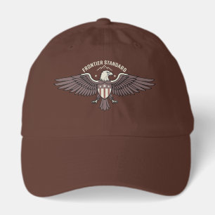 Vintage Frontier Standard Eagle Shield Earth Tones Hat