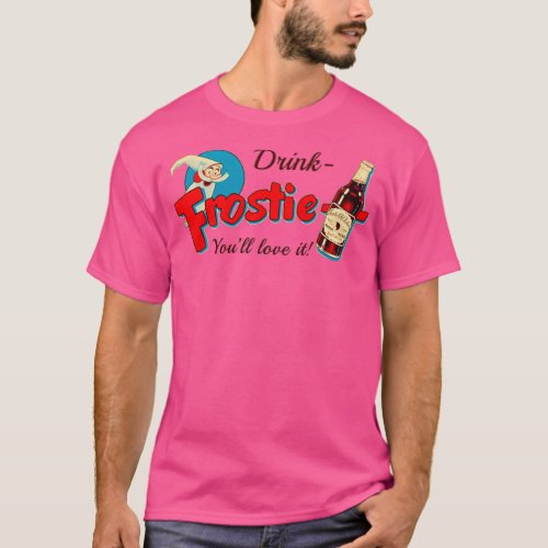 Vintage Frostie Root Beer Design T_Shirt