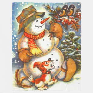 Frosty Snowman Blankets Throws Zazzle