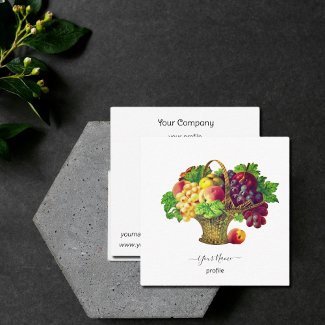 Vintage Fruit Basket - personalized