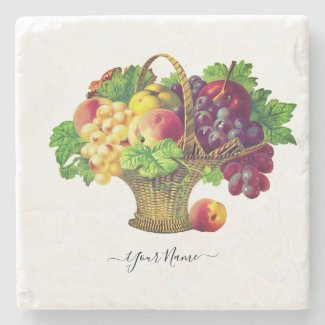 Vintage Fruit Basket - personalized