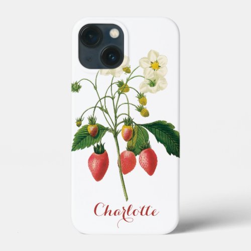 Vintage Fruit Berries Food Strawberries by Redoute iPhone 13 Mini Case