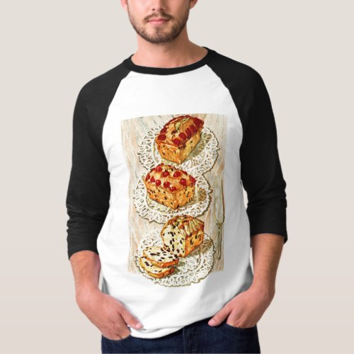 Vintage fruit cake illustration T_Shirt