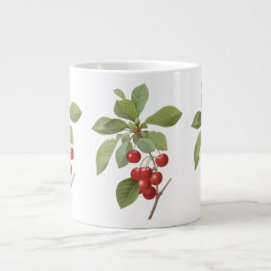 Vintage Fruit Cherry Food, Cherries by Redoute Giant Coffee Mug