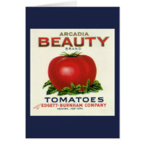 Vintage Fruit Crate Label, Arcadia Beauty Tomatoes